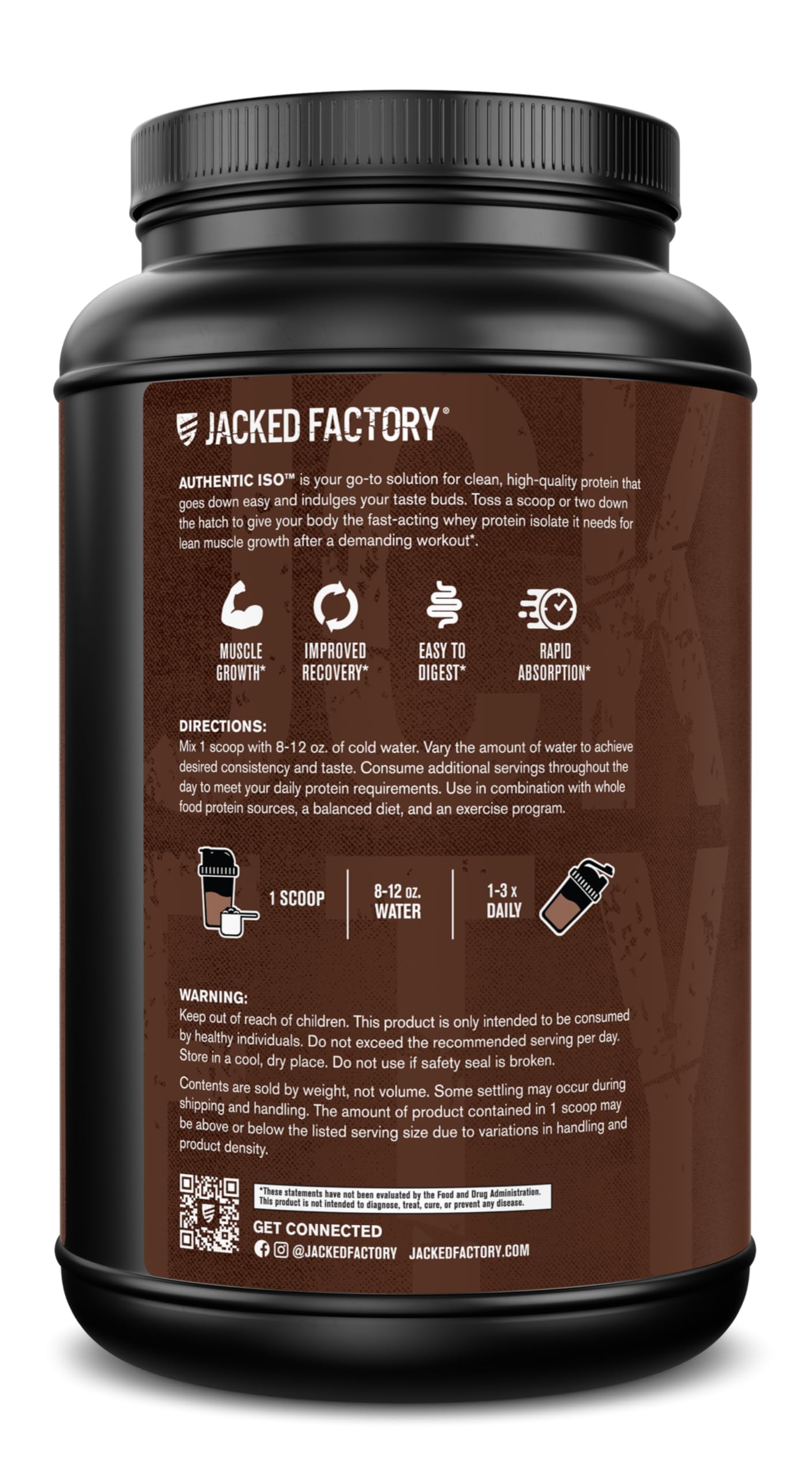 Jacked Factory atleta bebiendo un batido post-entreno, apoya la reparación muscular y el rendimiento