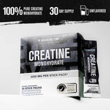 Jacked Factory polvo blanco del sobre, creatina pura y fácil de mezclar