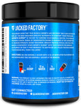 Comparación de tamaño del bote Jacked Factory junto a una botella de agua