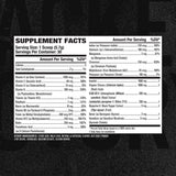 Jacked Factory etiqueta nutricional de Vita XT mostrando vitaminas y minerales