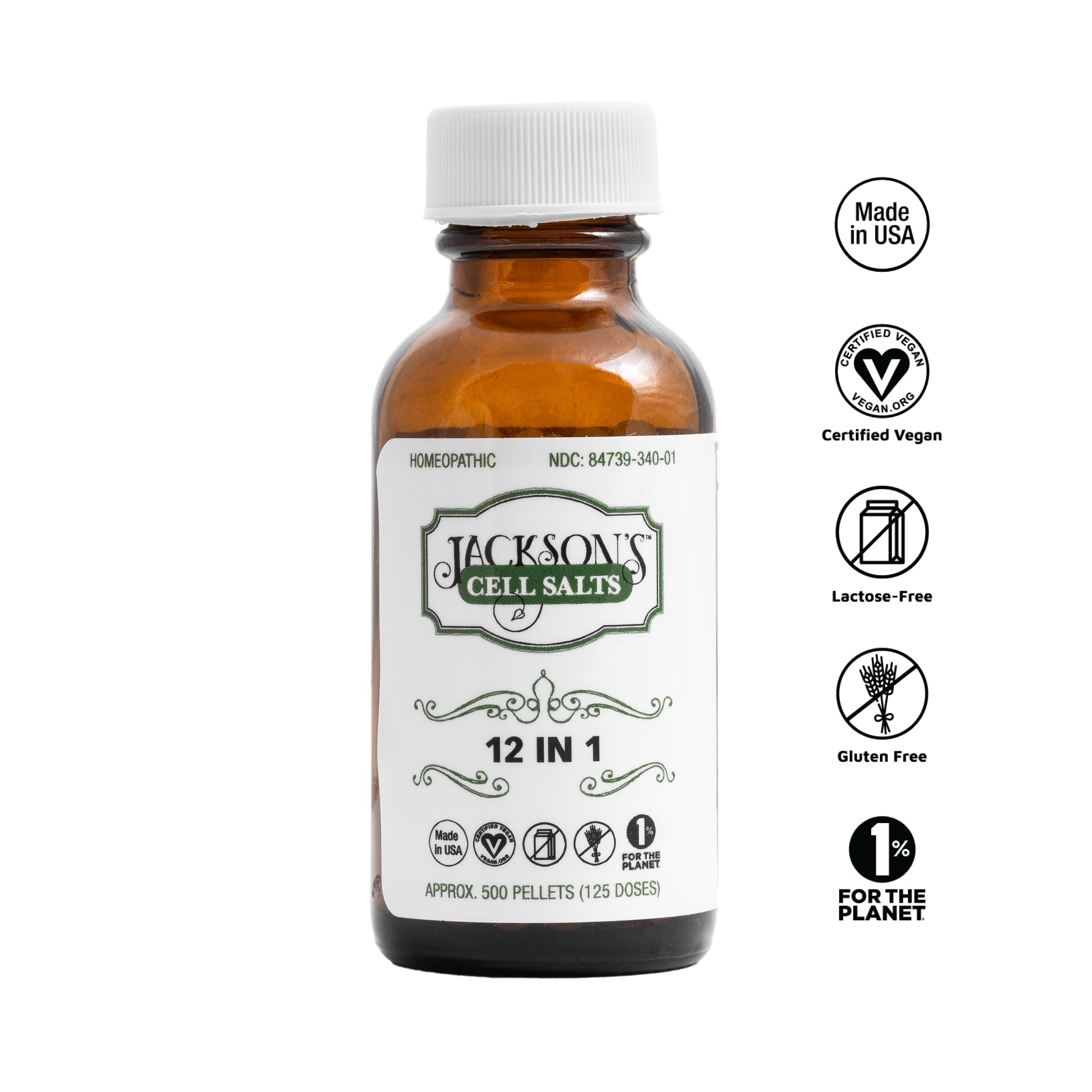 Jackson's primer plano de pellets que muestra textura y fácil disolución