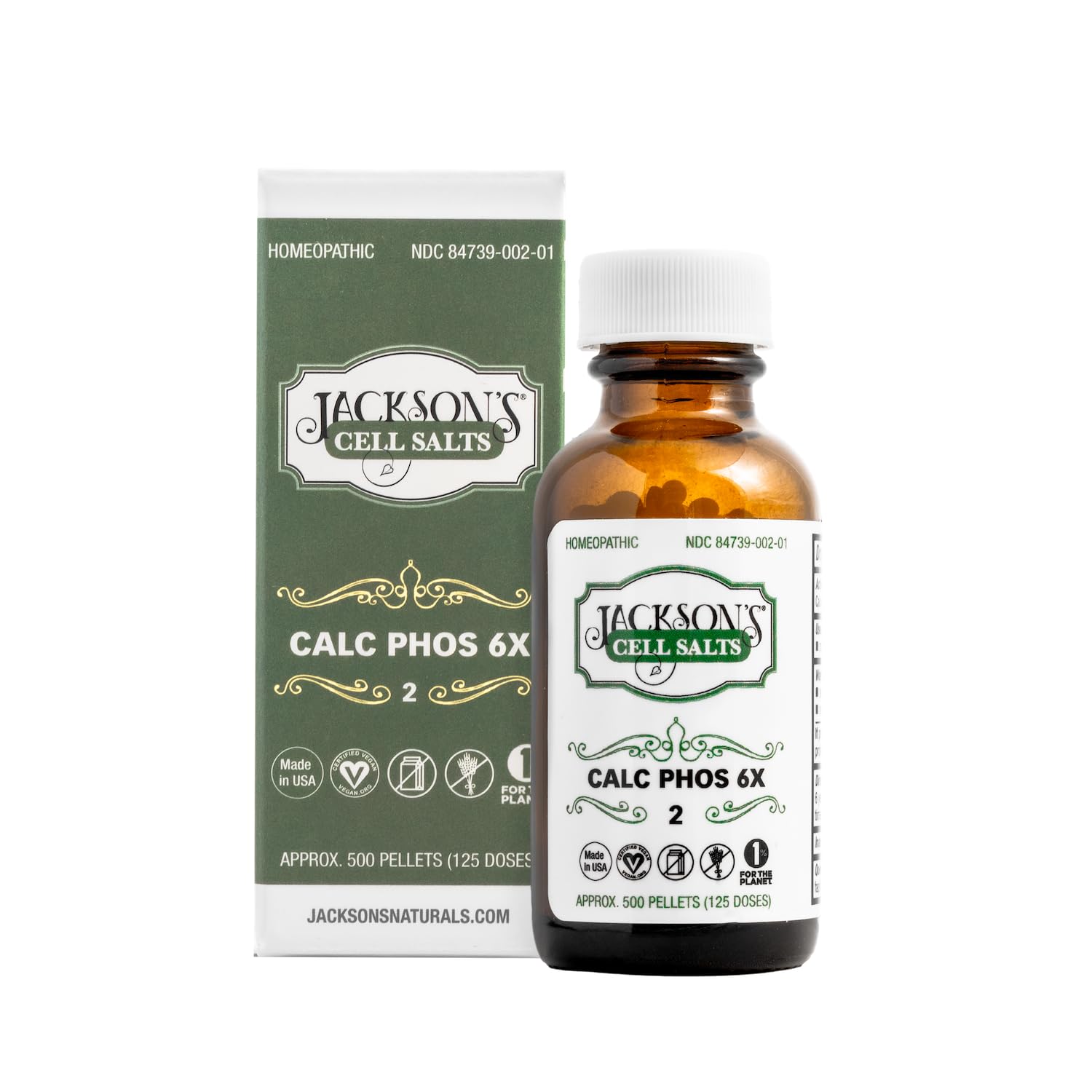 Jackson's etiqueta informativa en primer plano con ingredientes limpios