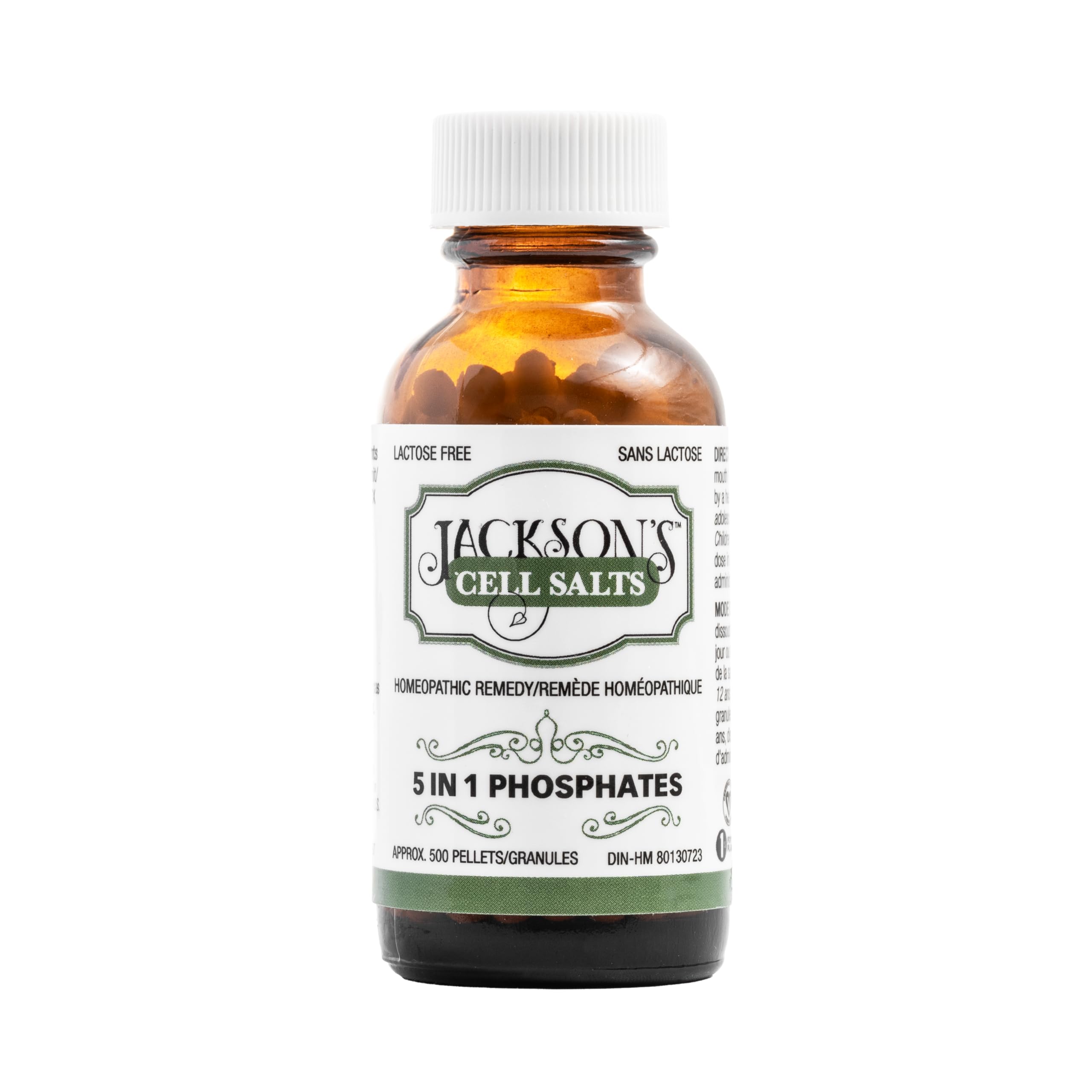 Jackson's frasco ámbar 500 pellets que conserva potencia