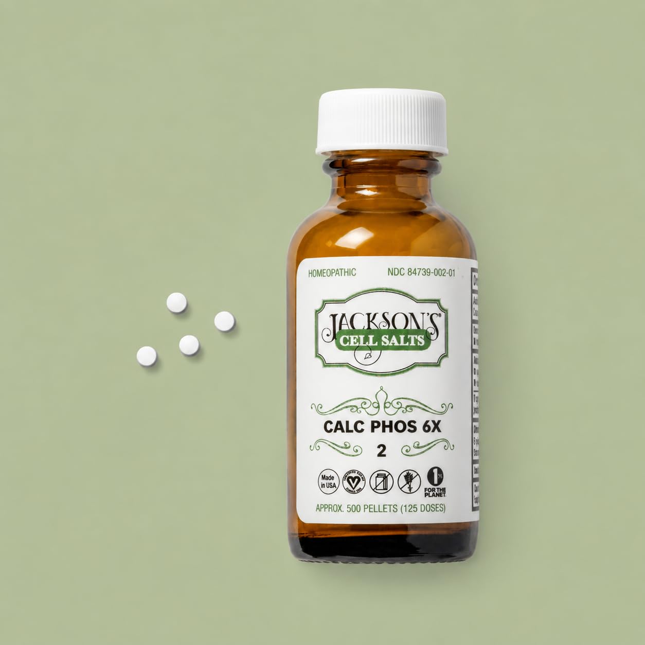 Jackson's frasco en ambiente ecológico resaltando empaque sostenible