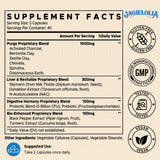 Jagielolia textura del polvo con ingredientes naturales destacando componente adsorbente eficaz