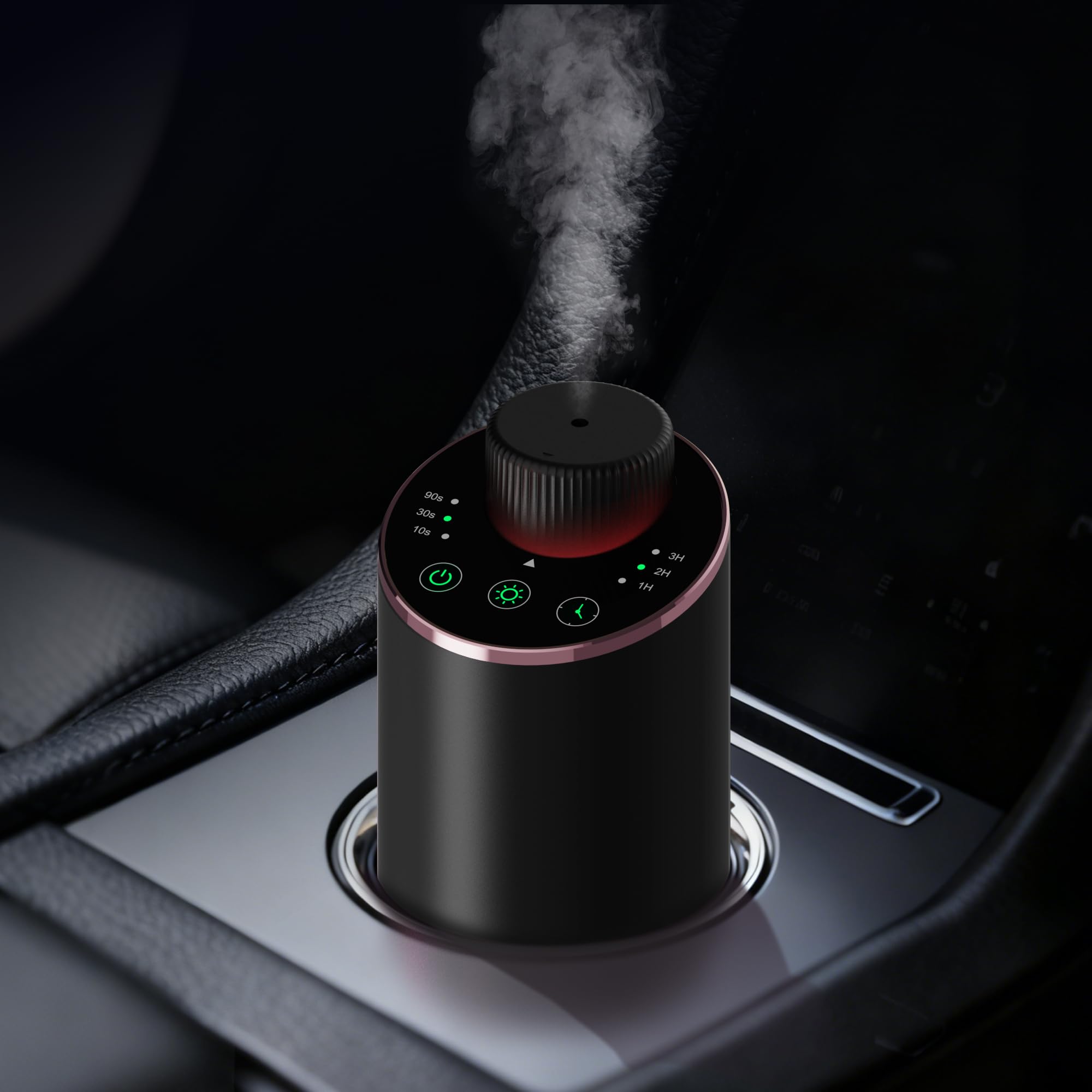JAHUYU colocado en portavasos de coche difunde aroma sin ocupar espacio