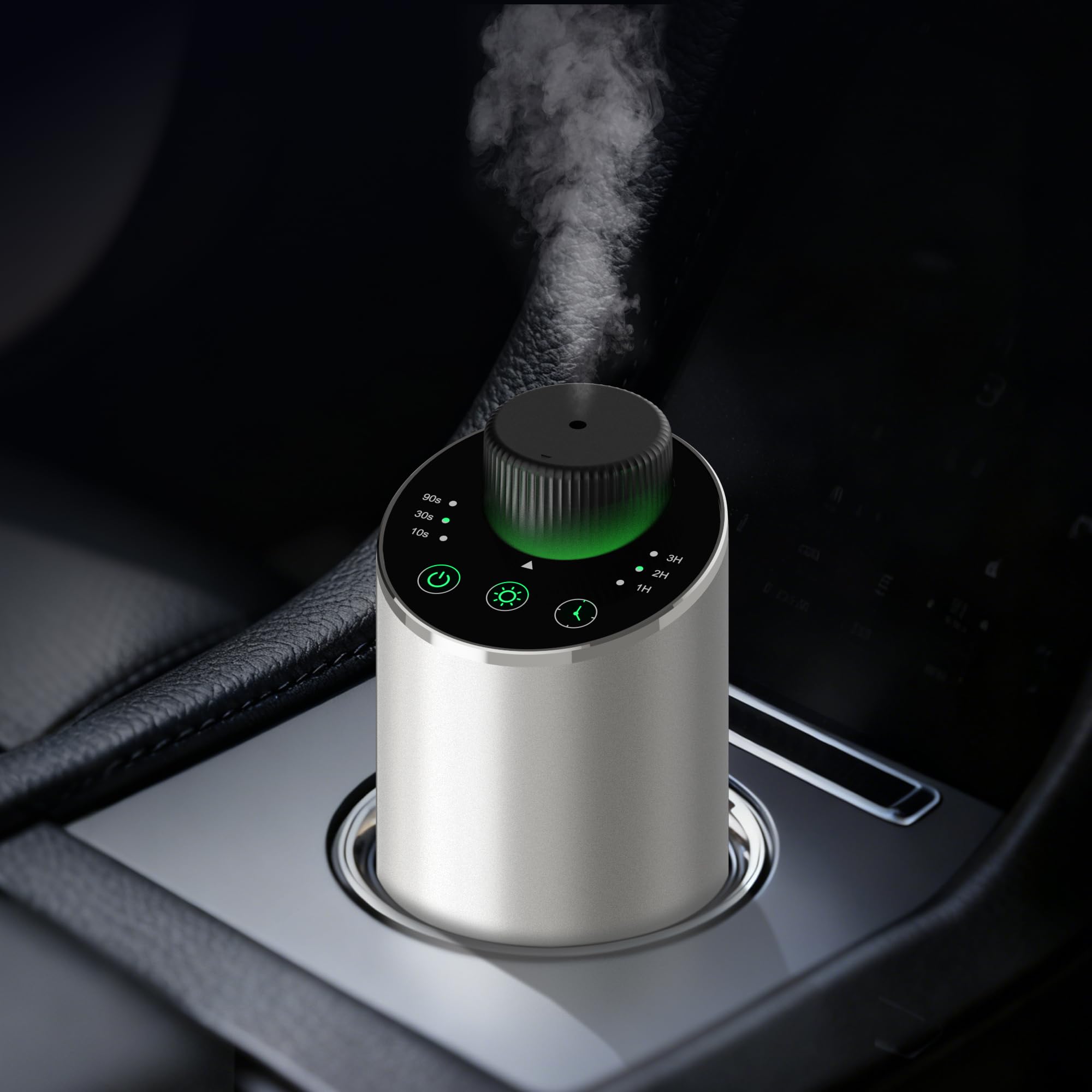 JAHUYU difusor conectándose por USB‑C, recarga rápida y movilidad