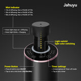 JAHUYU comparación de tamaño con una lata para visualizar portabilidad