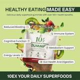 Jaje Health primer plano de gomitas con aspecto masticable y sabor a manzana