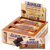 JAMBAR frente del empaque mostrando pack de 12 y beneficio de energía orgánica
