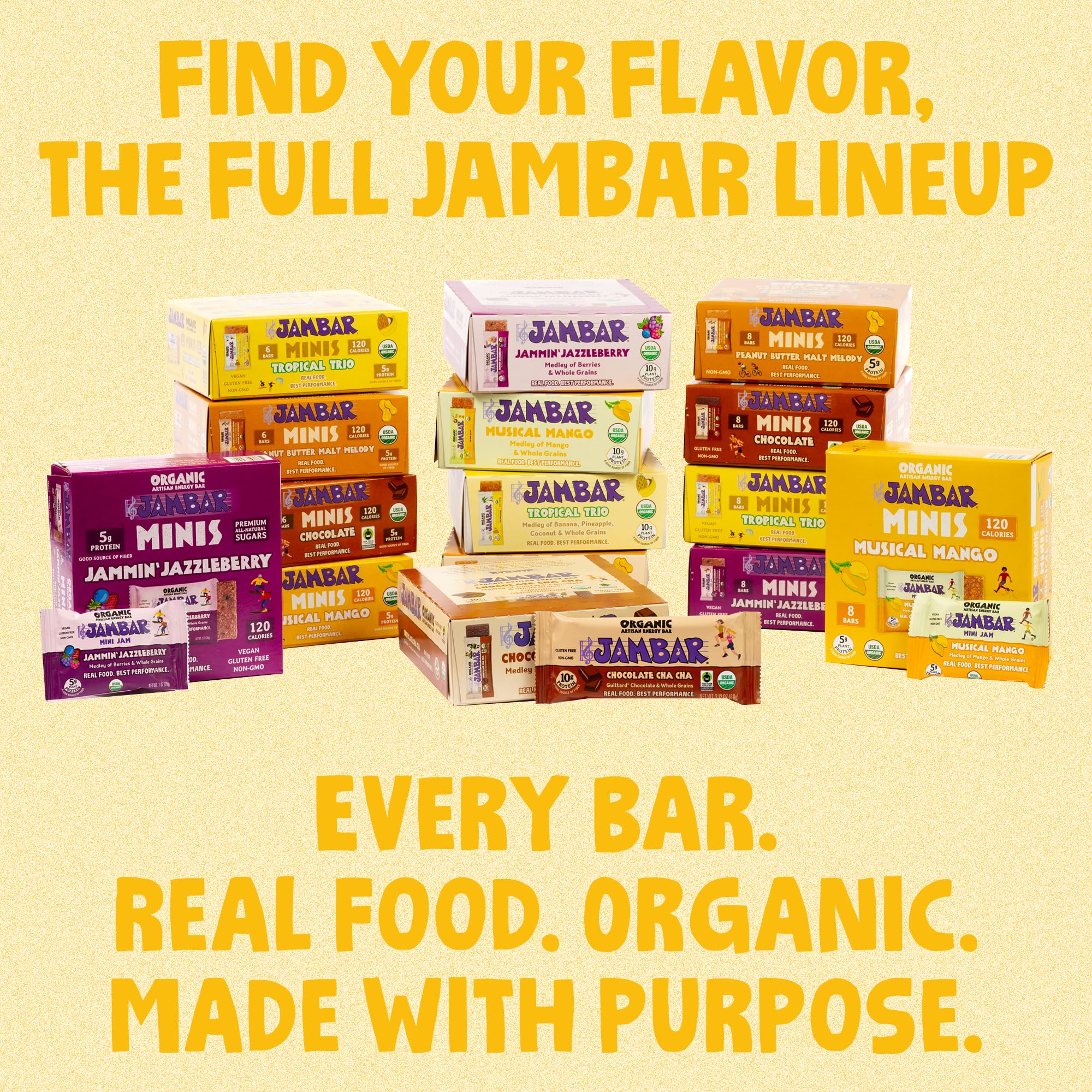 JAMBAR pack de 12 unidades apiladas, ideal para almacenamiento y consumo frecuente