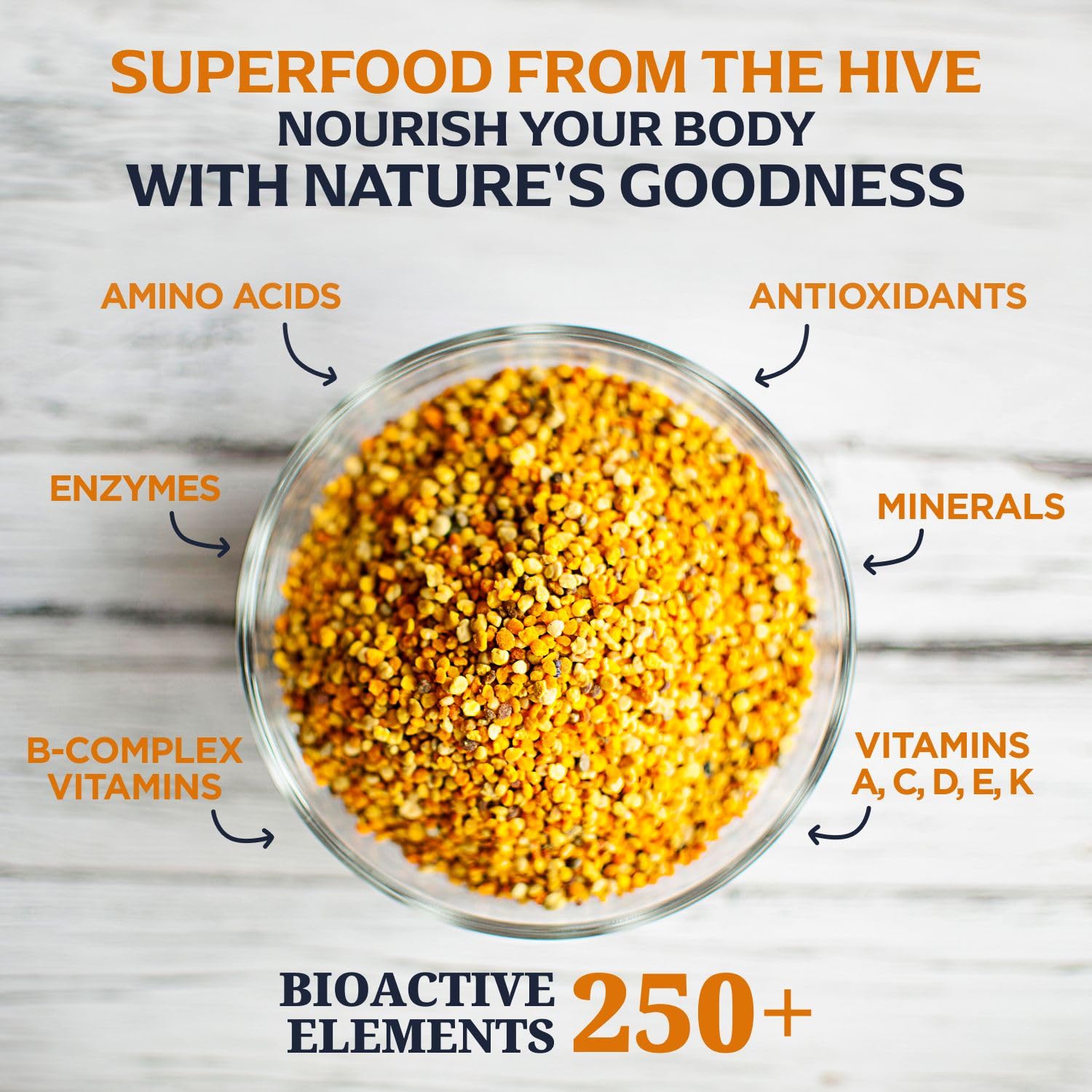 Jamie’s Hive to Table gránulos añadidos a un batido aportando energía natural