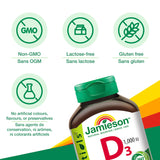 Jamieson frasco junto a un desayuno para indicar toma con alimentos