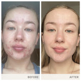 jane iredale frasco junto a regla para comparar tamaño y dimensiones