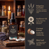 JANE VINE ingredientes principales: magnesio, lavanda y aceite de coco resaltando su beneficio nutritivo