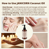 JANICORN aplicación en puntas de cabello para brillo y reducción de frizz