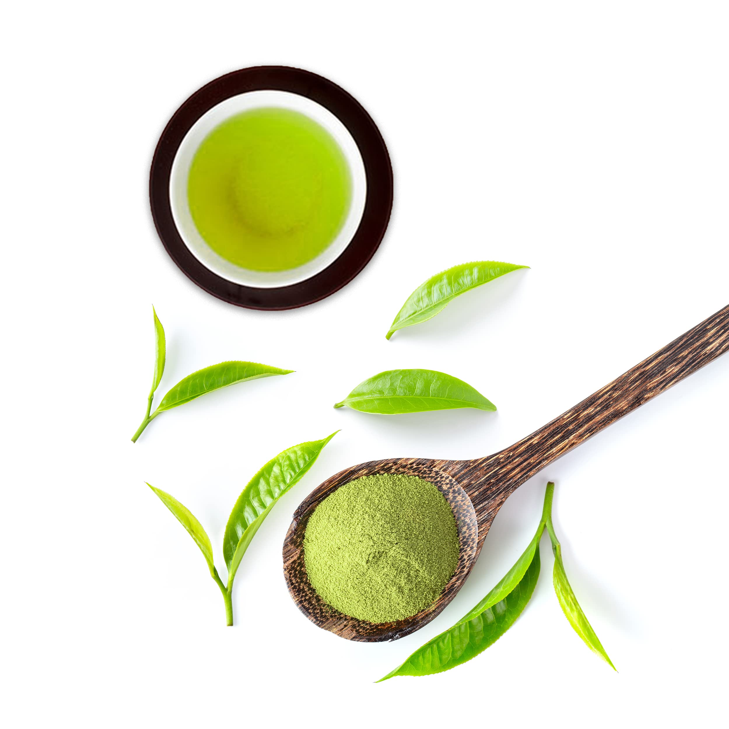 Japanese Green Tea Co. empaque frontal mostrando beneficios de conveniencia