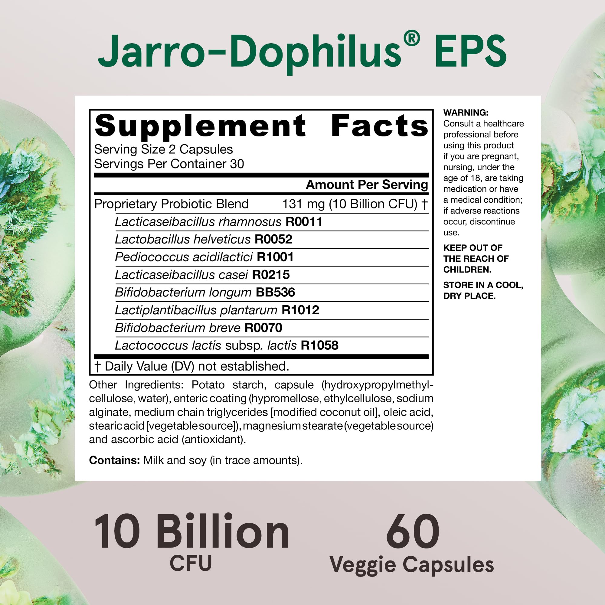 Jarrow Formulas cápsulas en mano demostrando facilidad de consumo diaria