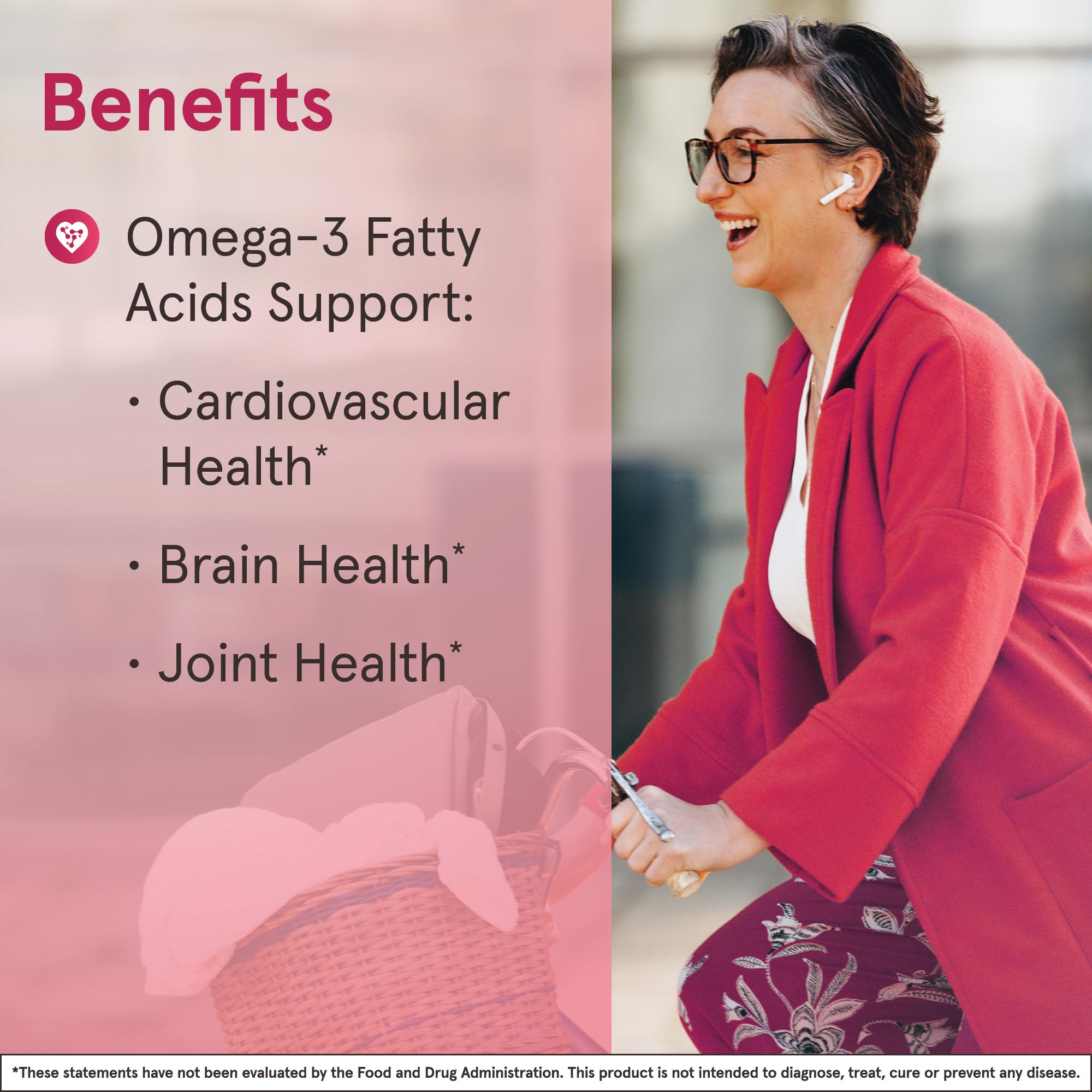 Jarrow Formulas cápsulas en mano ilustrando dosis diaria práctica