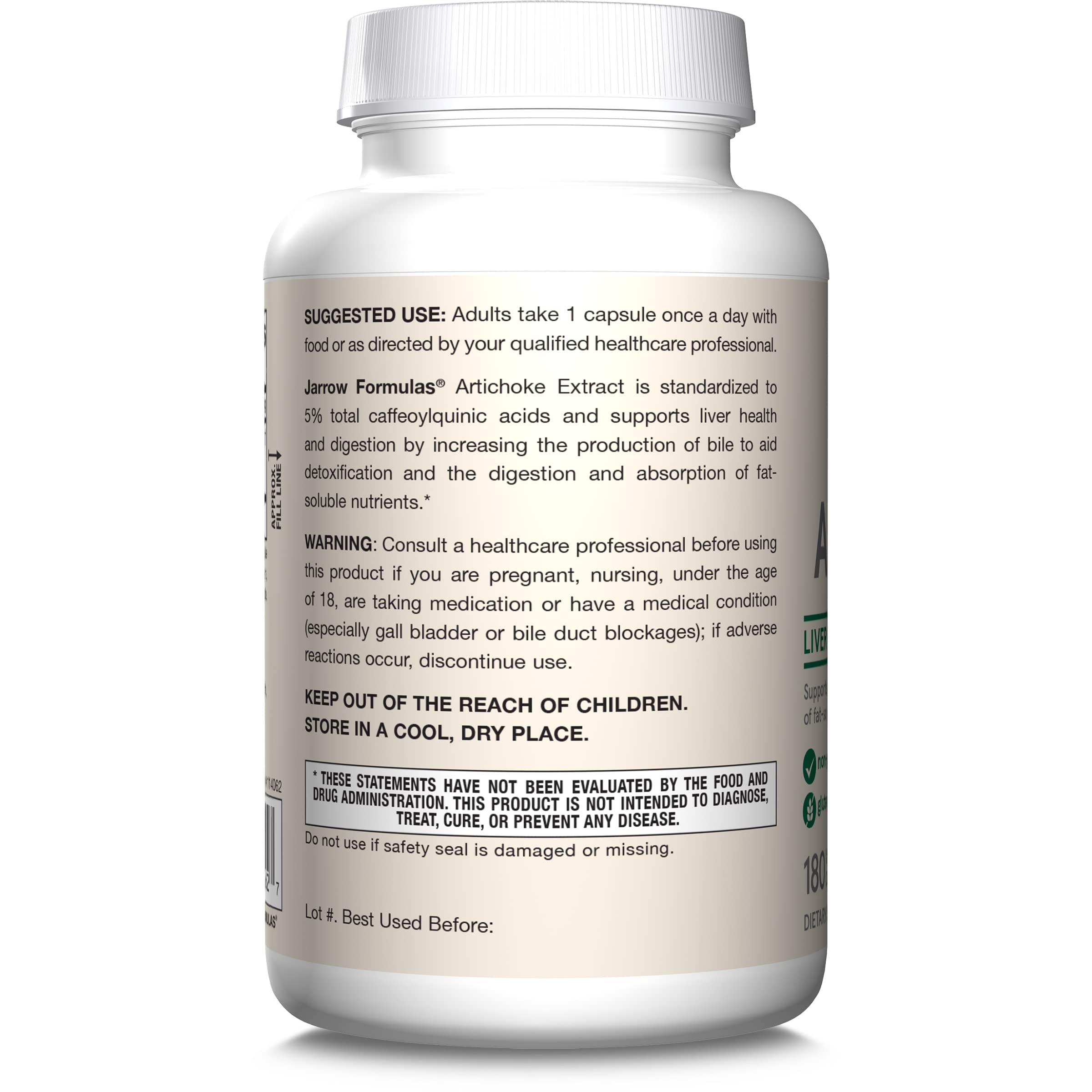 Sello Jarrow Formulas vegan y gluten free indicando aptitud dietética