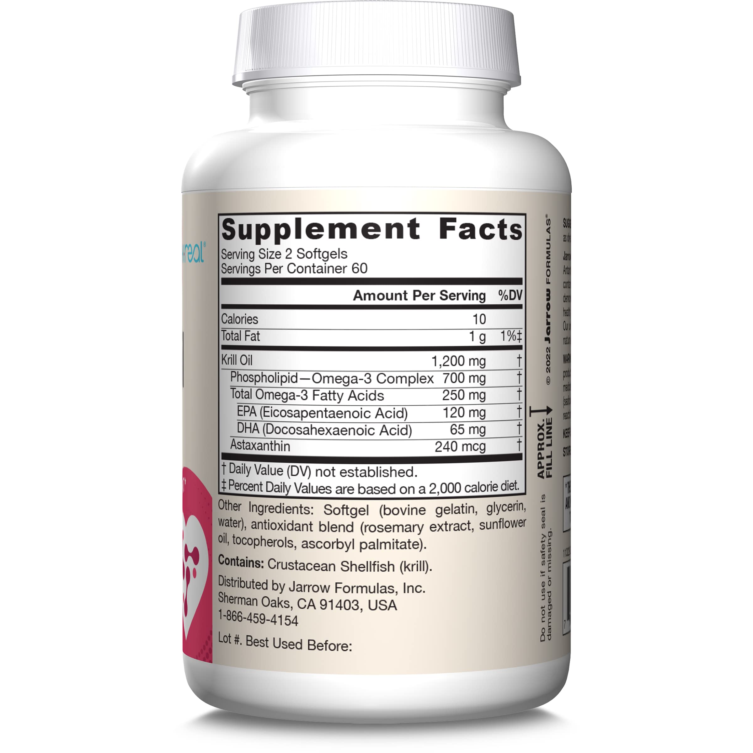 Jarrow Formulas astaxantina primer plano destacando acción antioxidante