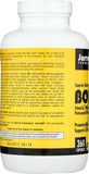 Jarrow Formulas BoneUp cápsulas en la palma de la mano para mostrar tamaño y dosificación práctica