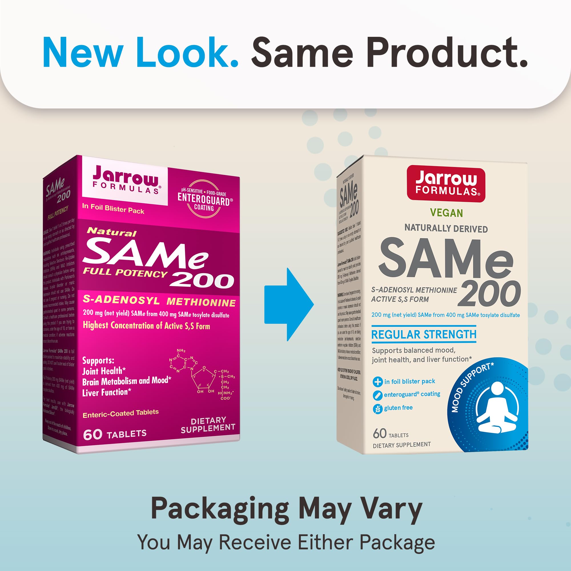 Jarrow Formulas comprimido en primer plano para ver tamaño y forma