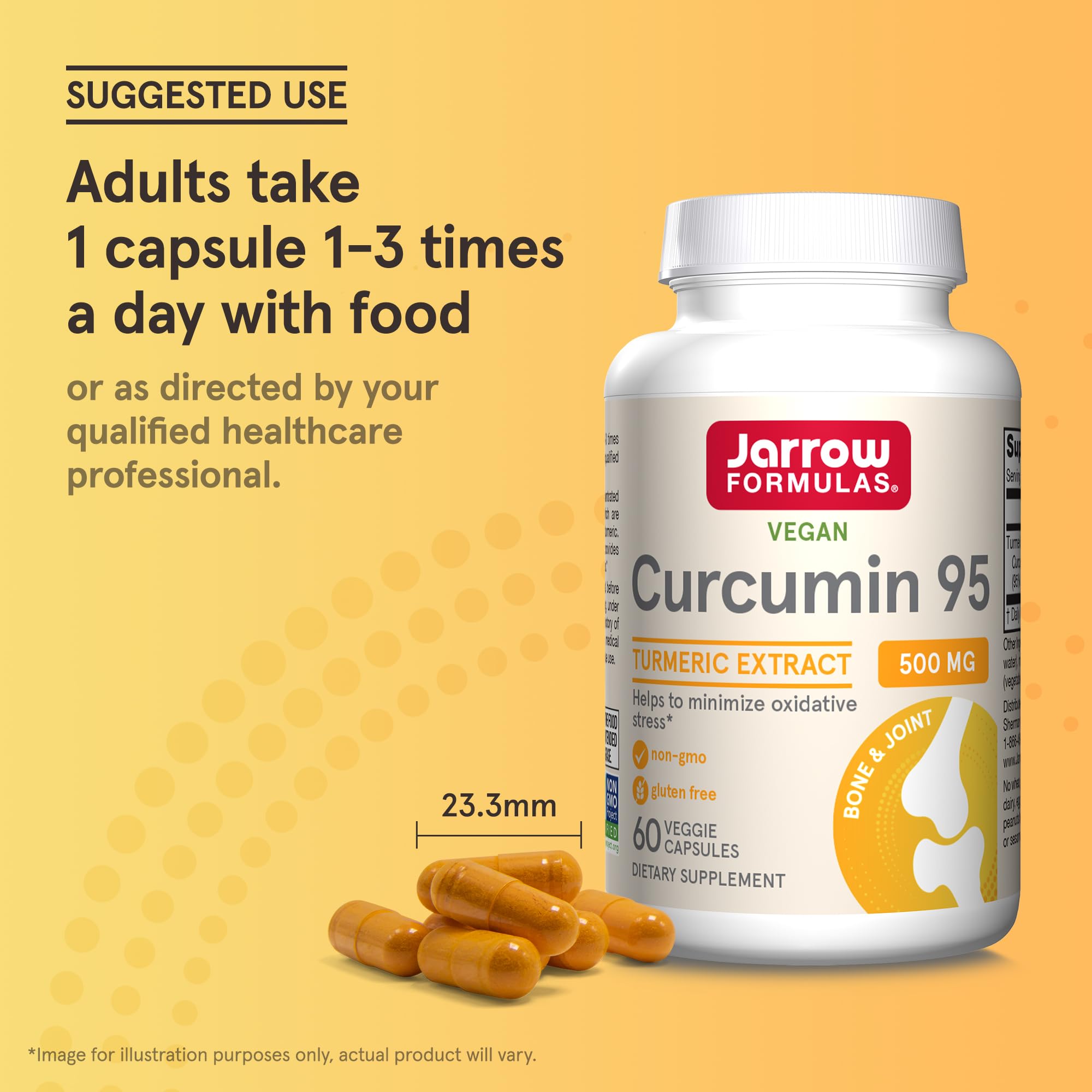 Jarrow Formulas raíces de cúrcuma e ingredientes botánicos de calidad
