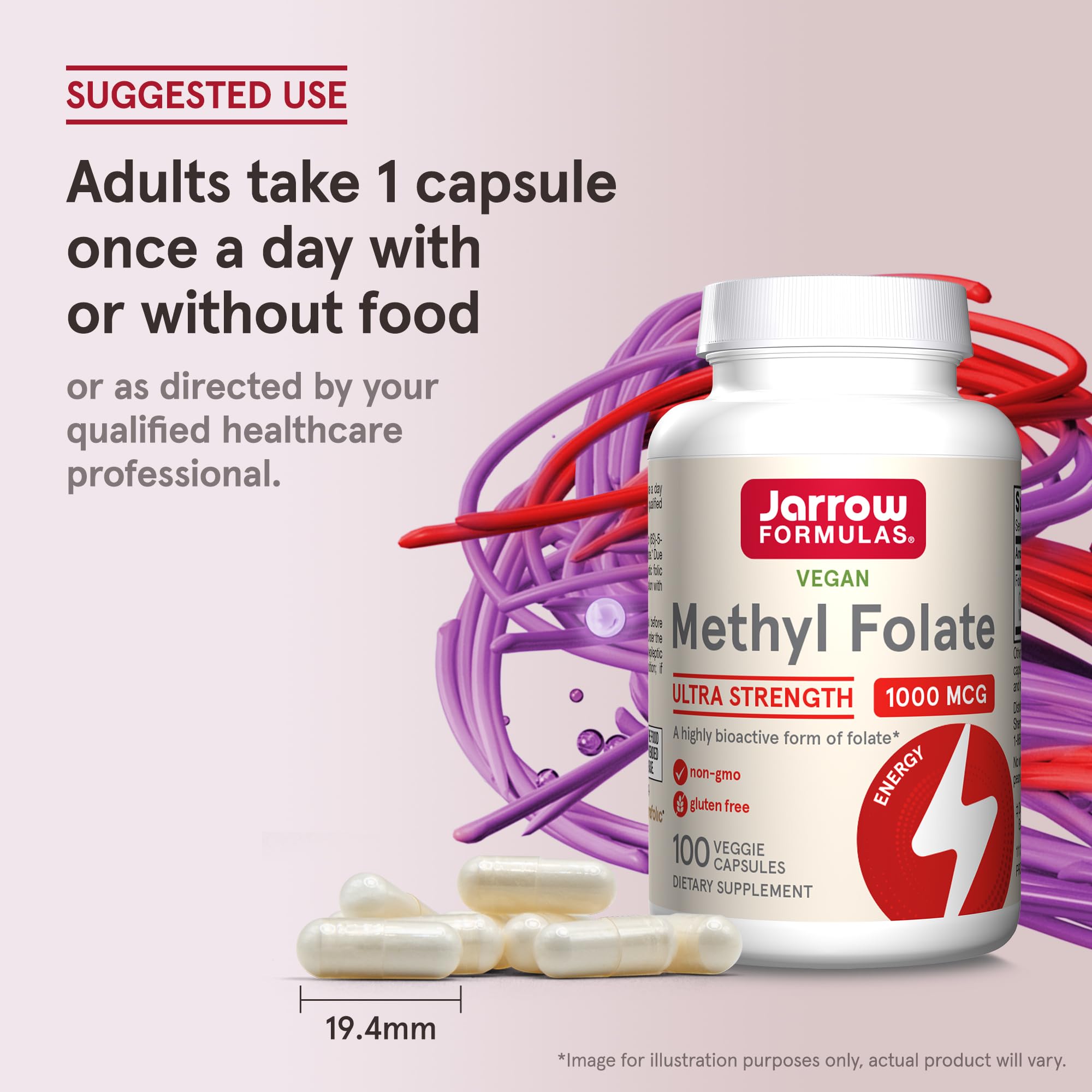 Cápsula Jarrow Formulas junto a rutina matinal para integrar suplementación