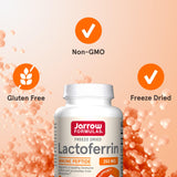Jarrow Formulas etiqueta nutricional legible, información transparente para el consumidor