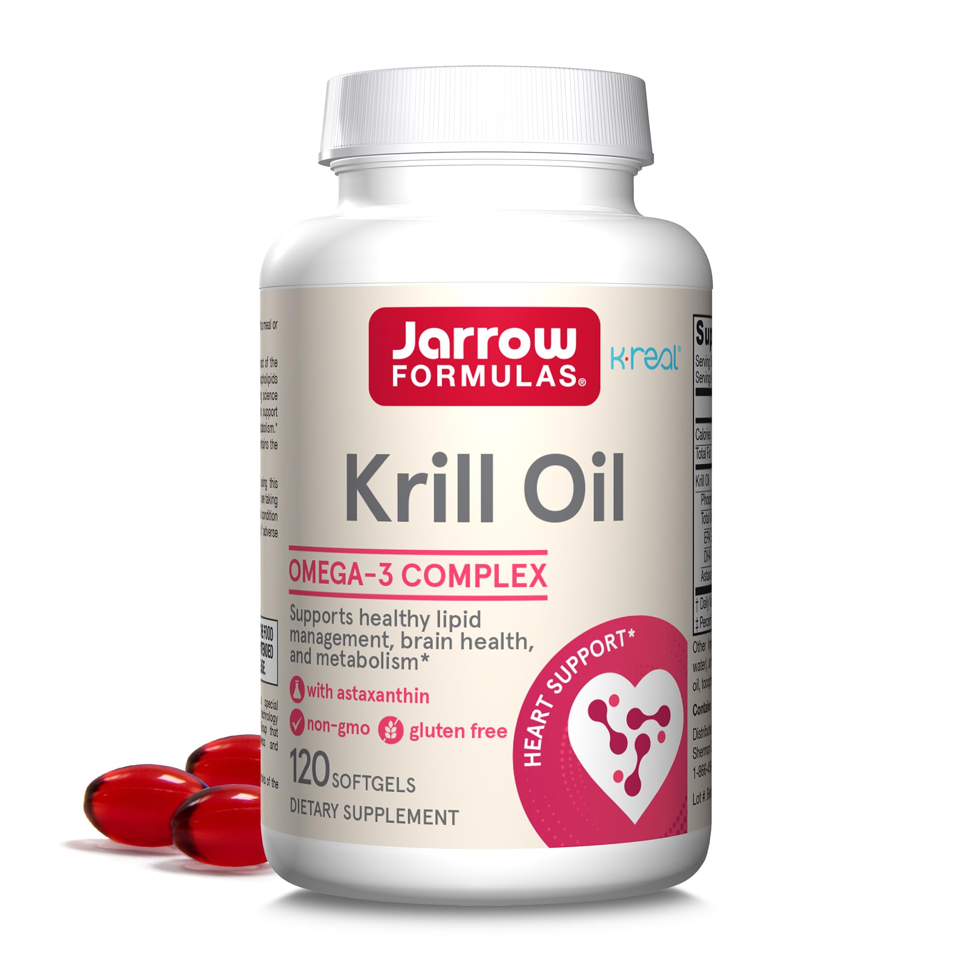 Jarrow Formulas frasco del producto mostrando etiqueta y beneficios visibles