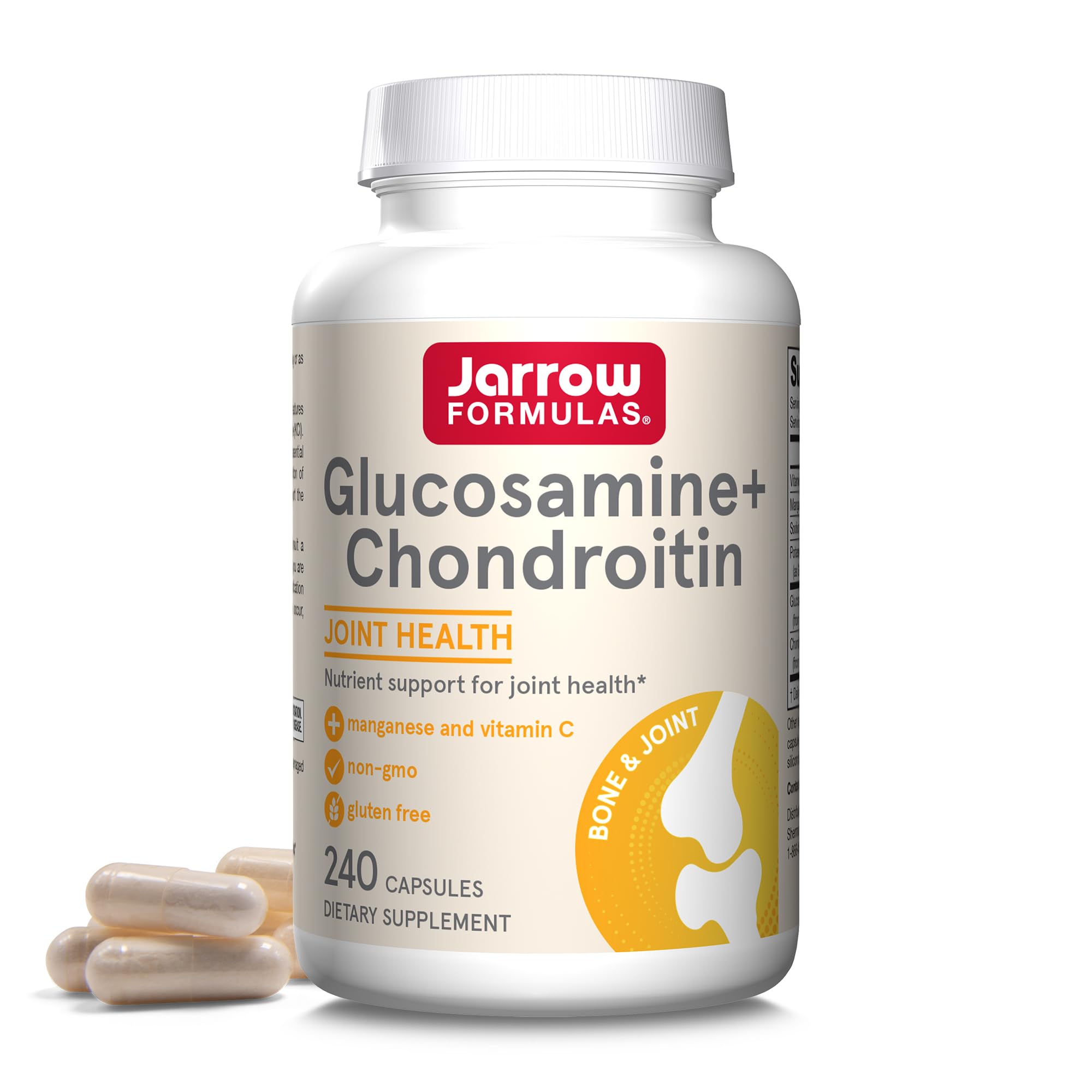 Jarrow Formulas frasco frontal que muestra el envase y la marca, ideal para reconocimiento