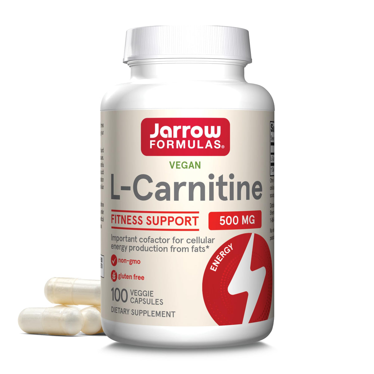Jarrow Formulas frente del envase mostrando diseño y cantidad, confianza y suministro prolongado