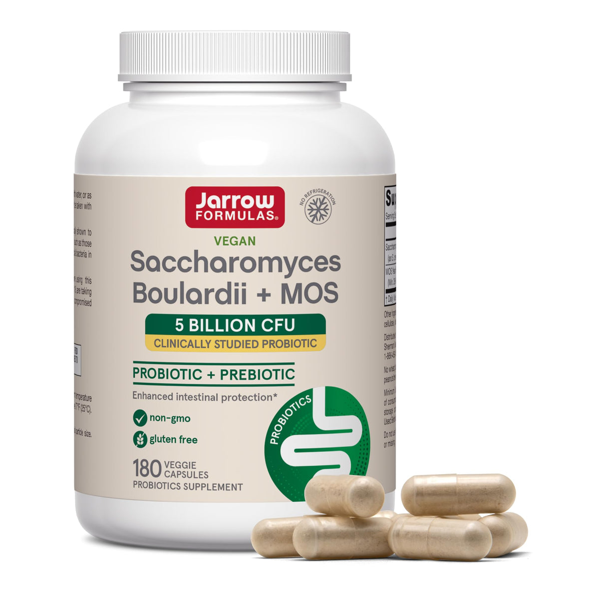 Jarrow Formulas frente del envase mostrando el producto y beneficios