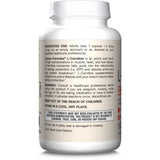 Jarrow Formulas información nutricional en primer plano, lectura fácil de la dosificación