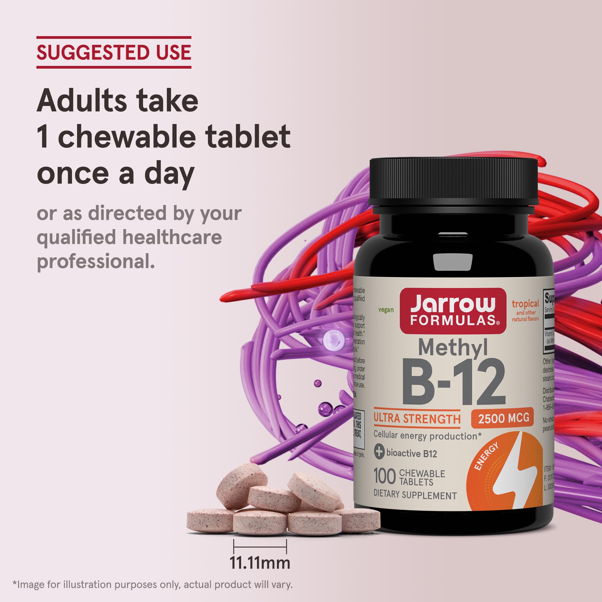 Jarrow Formulas persona sosteniendo una tableta, muestra uso práctico y conveniencia diaria