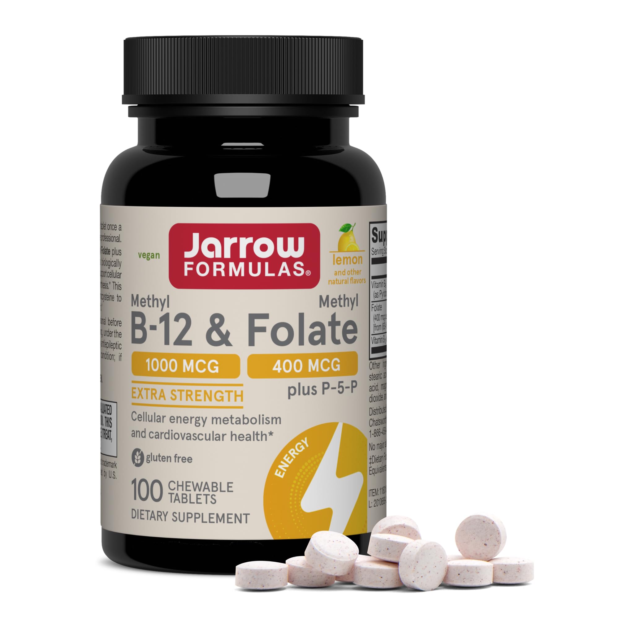 Jarrow Formulas frente del empaque mostrando etiqueta y beneficios