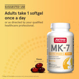 Jarrow Formulas etiqueta nutricional, información de 90 mcg por softgel