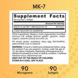 Jarrow Formulas ingrediente natto fermentado, origen natural de MK-7