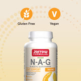 Jarrow Formulas etiqueta nutricional en primer plano, transparencia de ingredientes
