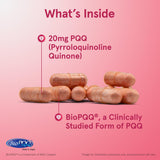 Polvo fino de BioPQQ de Jarrow Formulas que indica pureza y formulación concentrada