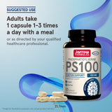 Etiqueta Jarrow Formulas PS100 con información de ingredientes y dosis