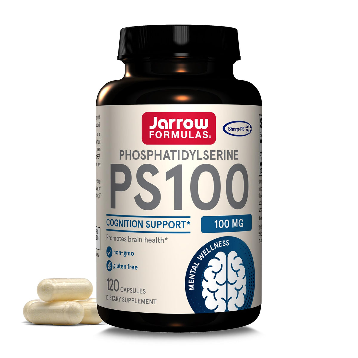Jarrow Formulas botella frontal mostrando diseño y cantidad 120 cápsulas