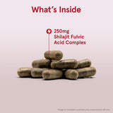 Jarrow Formulas polvo del extracto de shilajit mostrando pureza