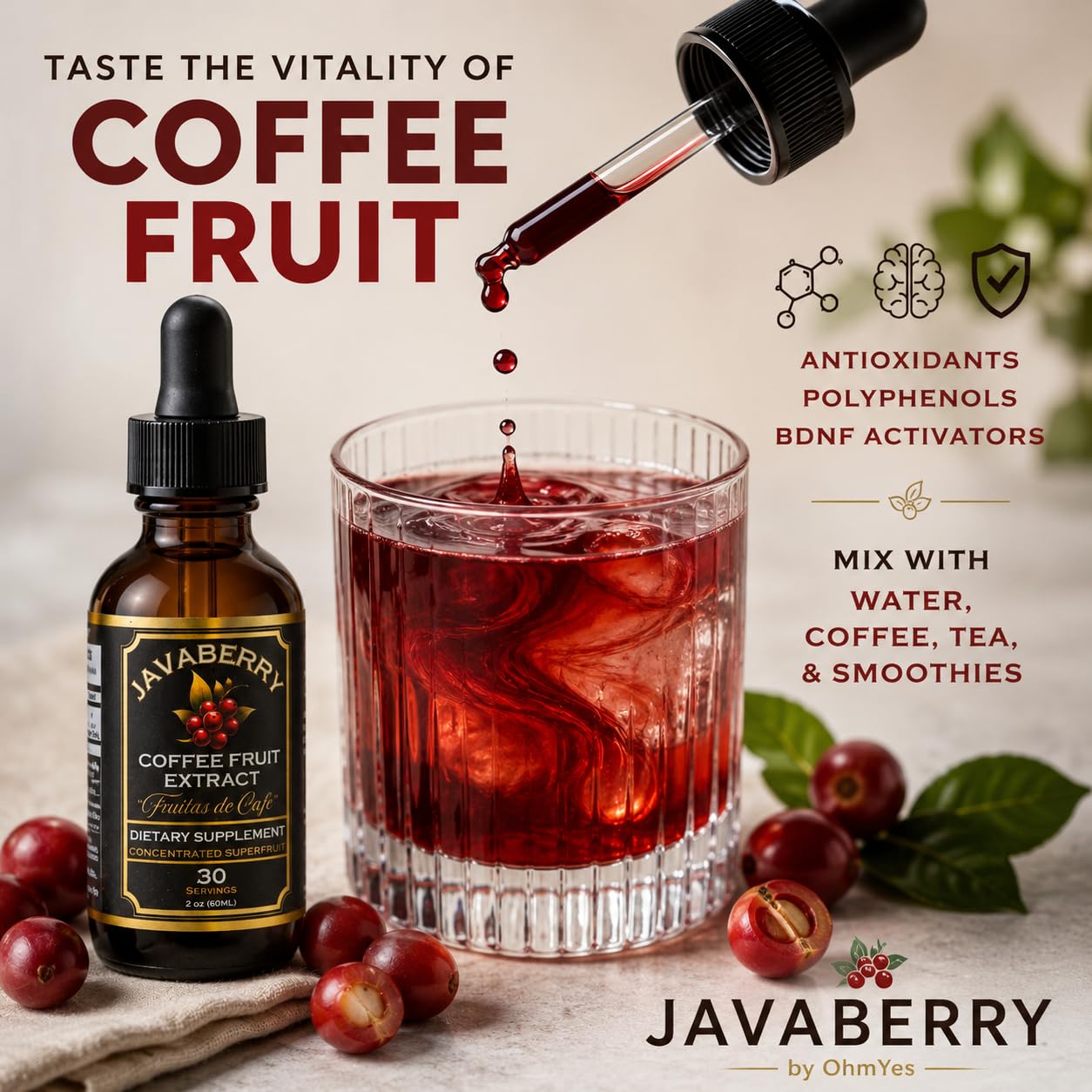 Javaberry junto a desayuno saludable, mejora bebidas cotidianas