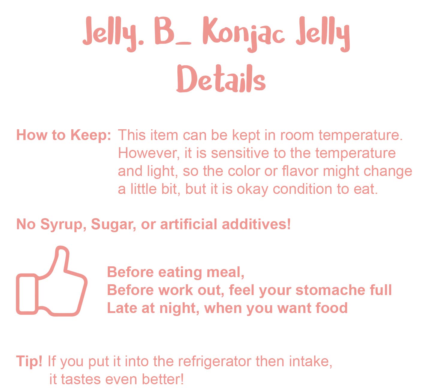 Jayone JELLY B en bolsa deportiva como snack portátil bajo en calorías