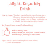 Jayone JELLY B en bolsa deportiva como snack portátil bajo en calorías