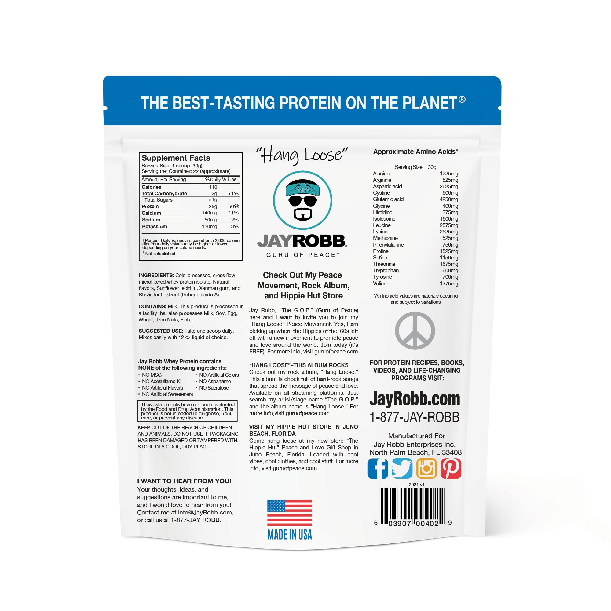 JAYROBB cuchara con polvo de proteína para ver textura fina y fácil mezcla