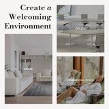 JCLOUD ambiente de salón con aroma White Tea para sensación relajante