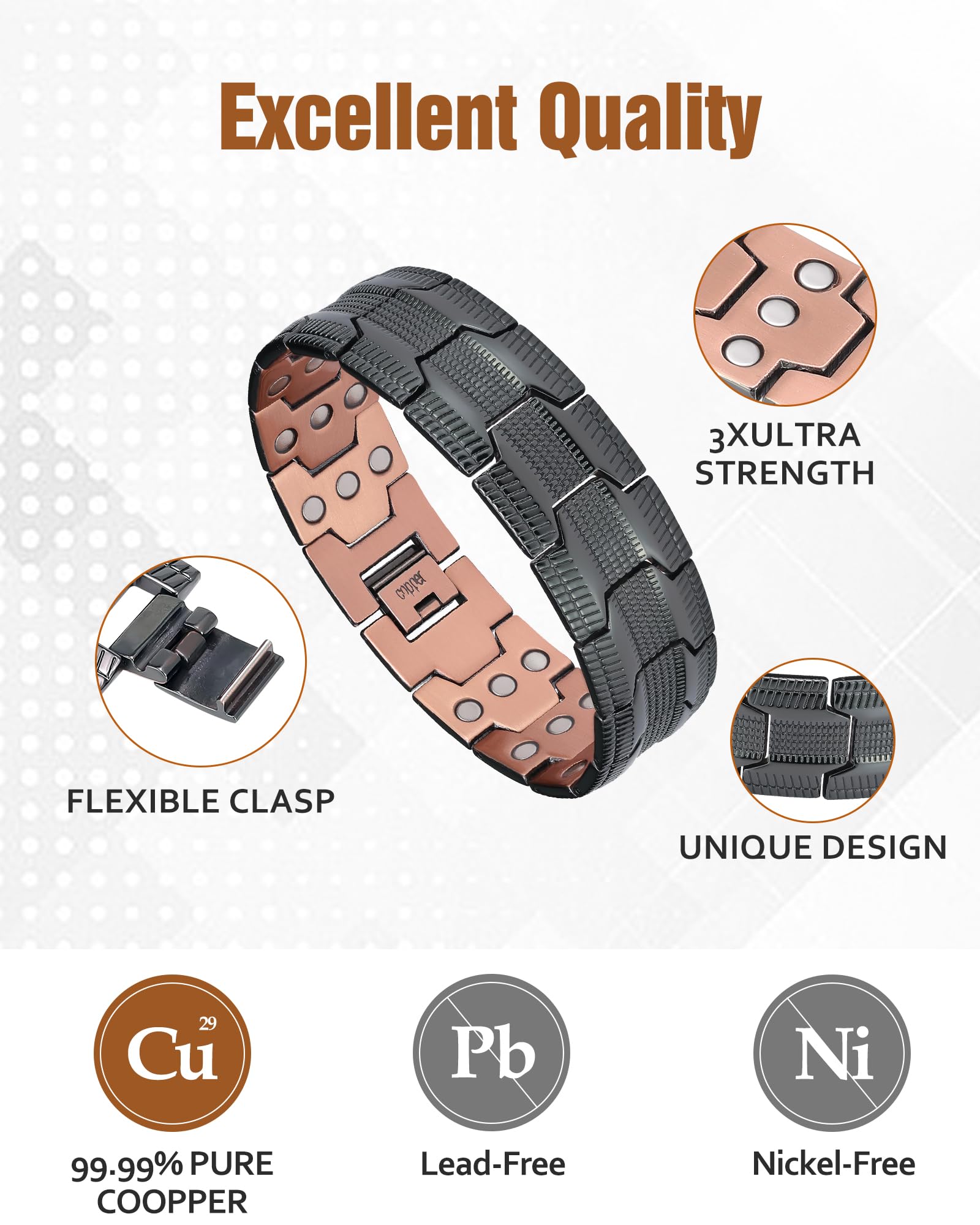 Jecanori pulsera en muñeca para comparar escala y ajuste cómodo